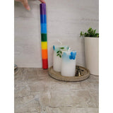 Chakra Balancing Thin Pillar Candles