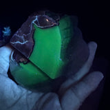 UV Reactive Volcanic Agate Crystal Skull