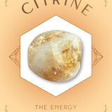 Citrine Crystal Healing Glass Candle