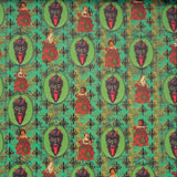 An image showing off the design from the Krampus Children Collage Matte Fine Wrapping Paper.
