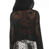 Celestial Lacy Cropped Hoodie