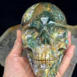 Ocean Jasper Healing Crystal Skull