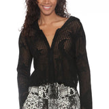 Celestial Lacy Cropped Hoodie