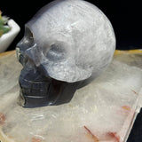 UV Reactive Volcanic Agate Crystal Skull