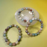 amazonite 10mm crystal bracelet