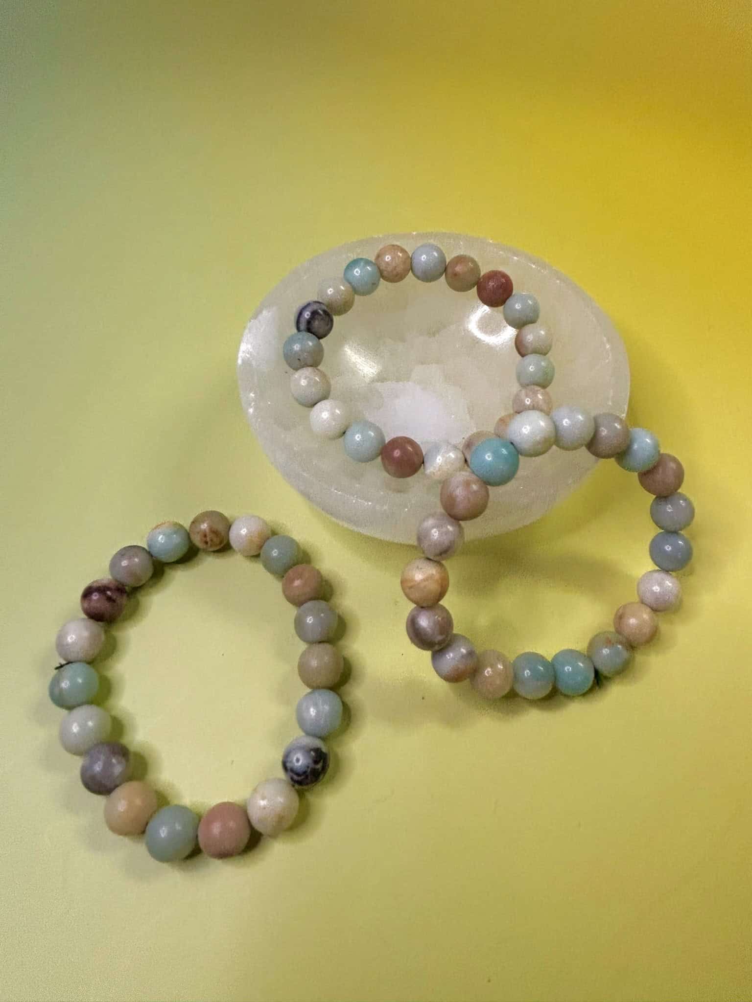 amazonite 10mm crystal bracelet