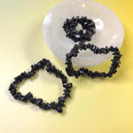 Black Tourmaline Crystal Chip Bracelets