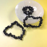 Black Tourmaline Crystal Chip Bracelets