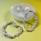 Blue Lace Agate Crystal Chip Bracelets