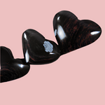 Brown Sheen Obsidian Crystal Heart