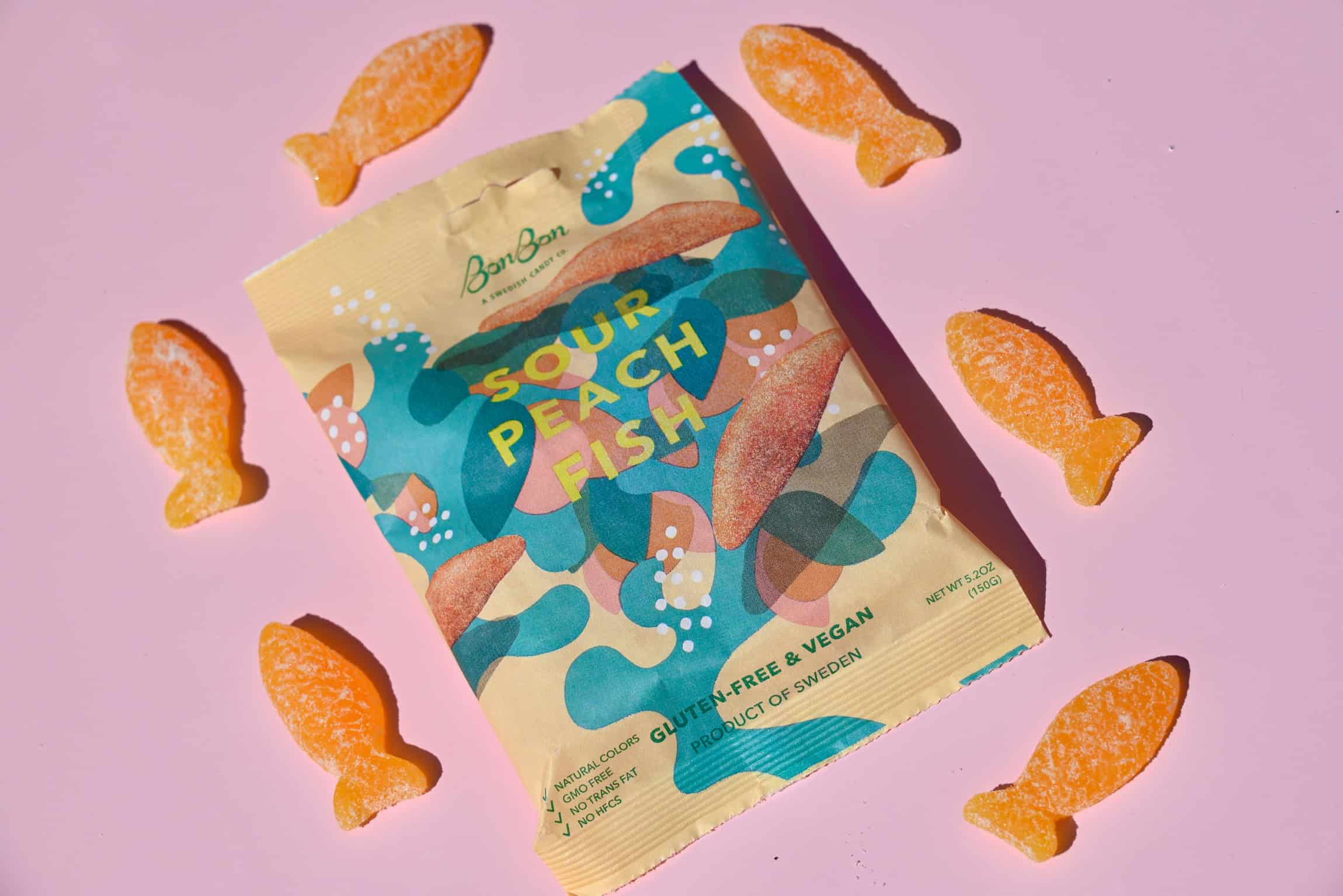 Sour Peach Fish - Swedish Candy 5.2oz (150g)