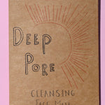 The Deep Pore Cleansing Clay Mask on a pink background.