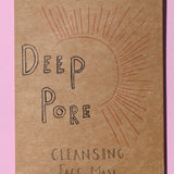 The Deep Pore Cleansing Clay Mask on a pink background.