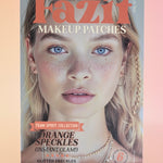 The Orange Spirit Speckles Makeup Patches on a pink background.