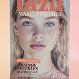 The Orange Spirit Speckles Makeup Patches on a pink background.