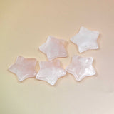 Crystal Gemstone Stars on pale orange background
