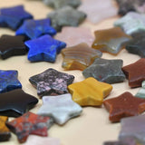 Crystal Gemstone Stars on pale orange background