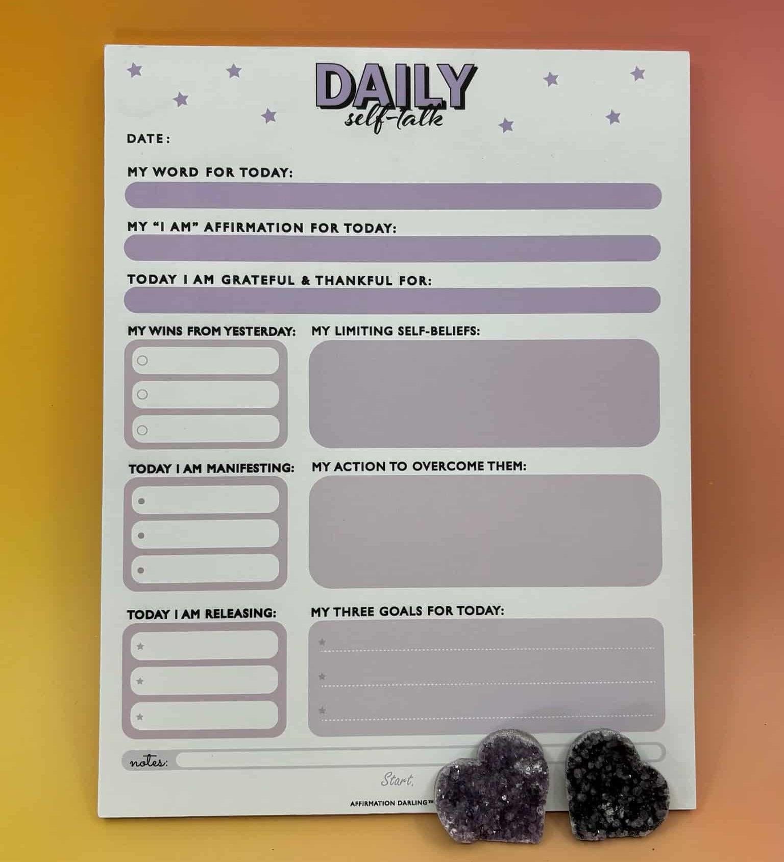 Daily Self-Talk Notepad – 31 Days of Mindset Magic