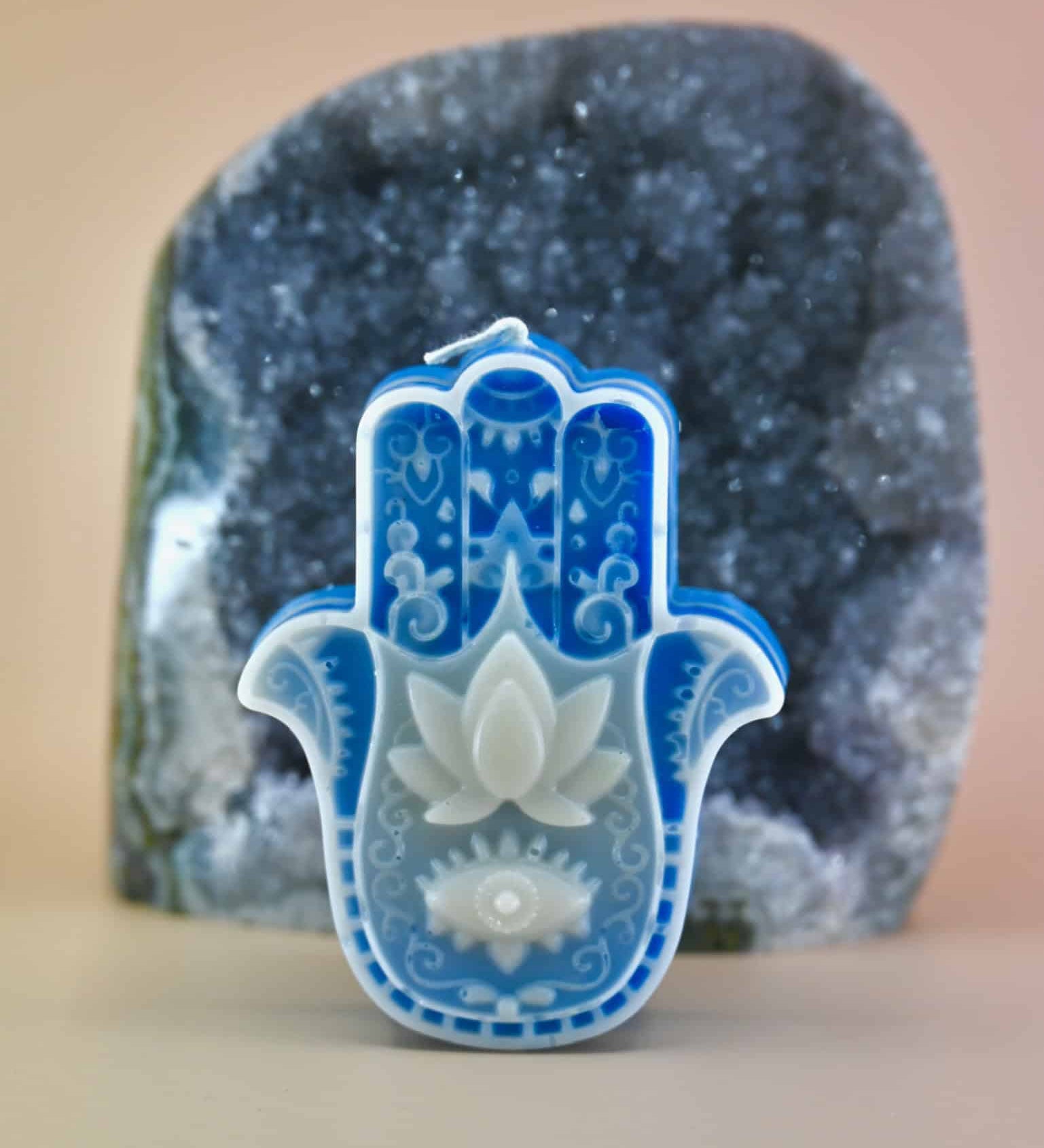 Hamsa Hand Layered Candle