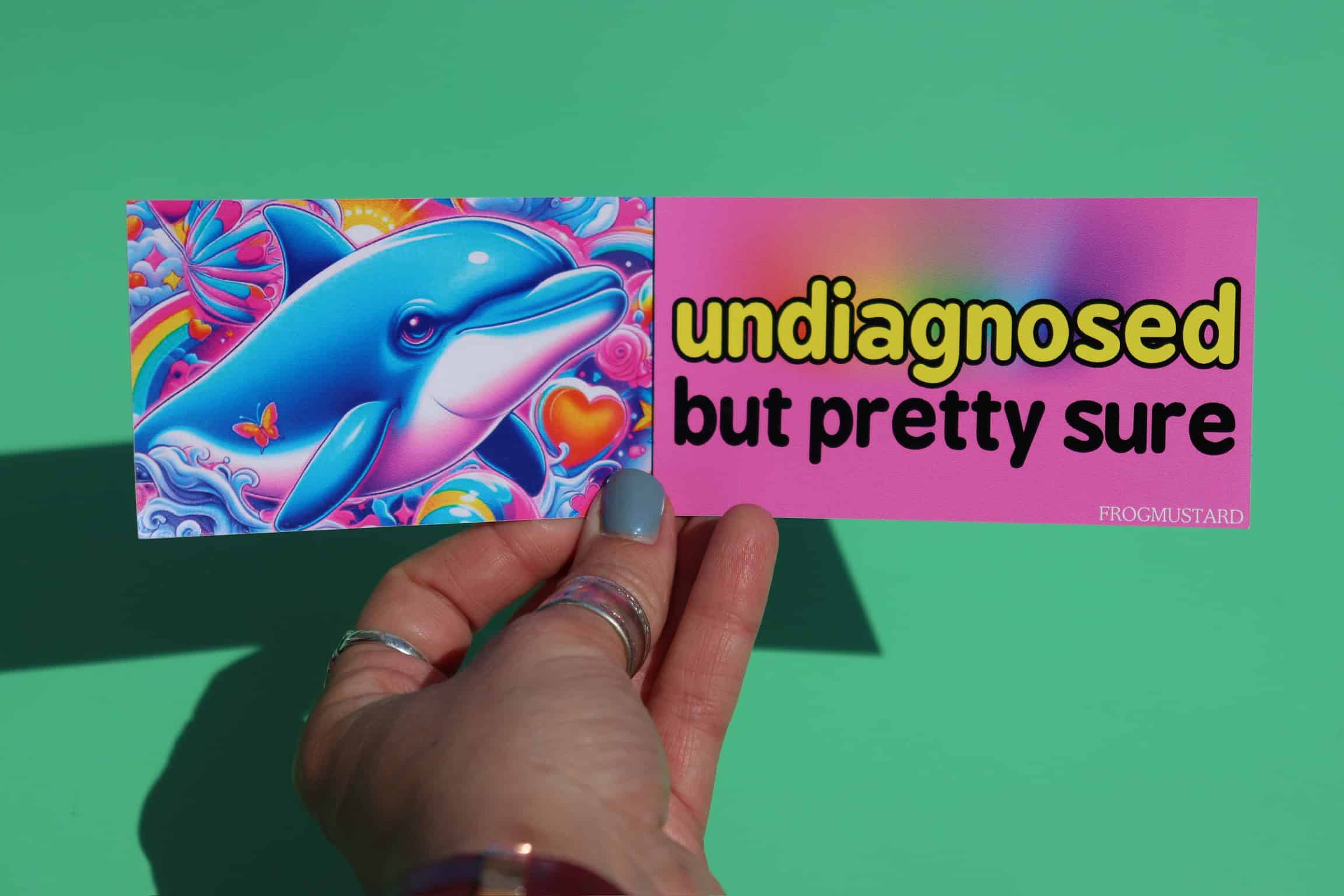 Frogmustard Bumper Sticker 8.5” x 2.5”