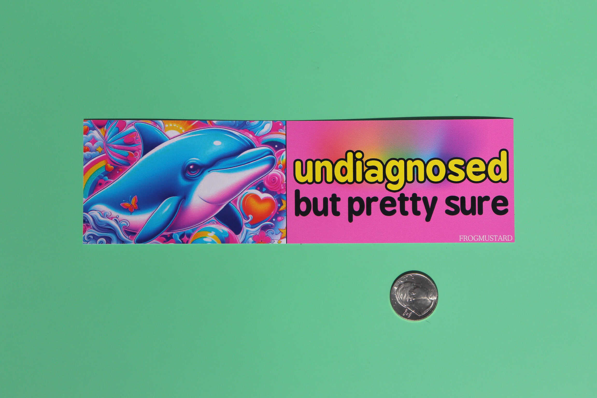 Frogmustard Bumper Sticker 8.5” x 2.5”