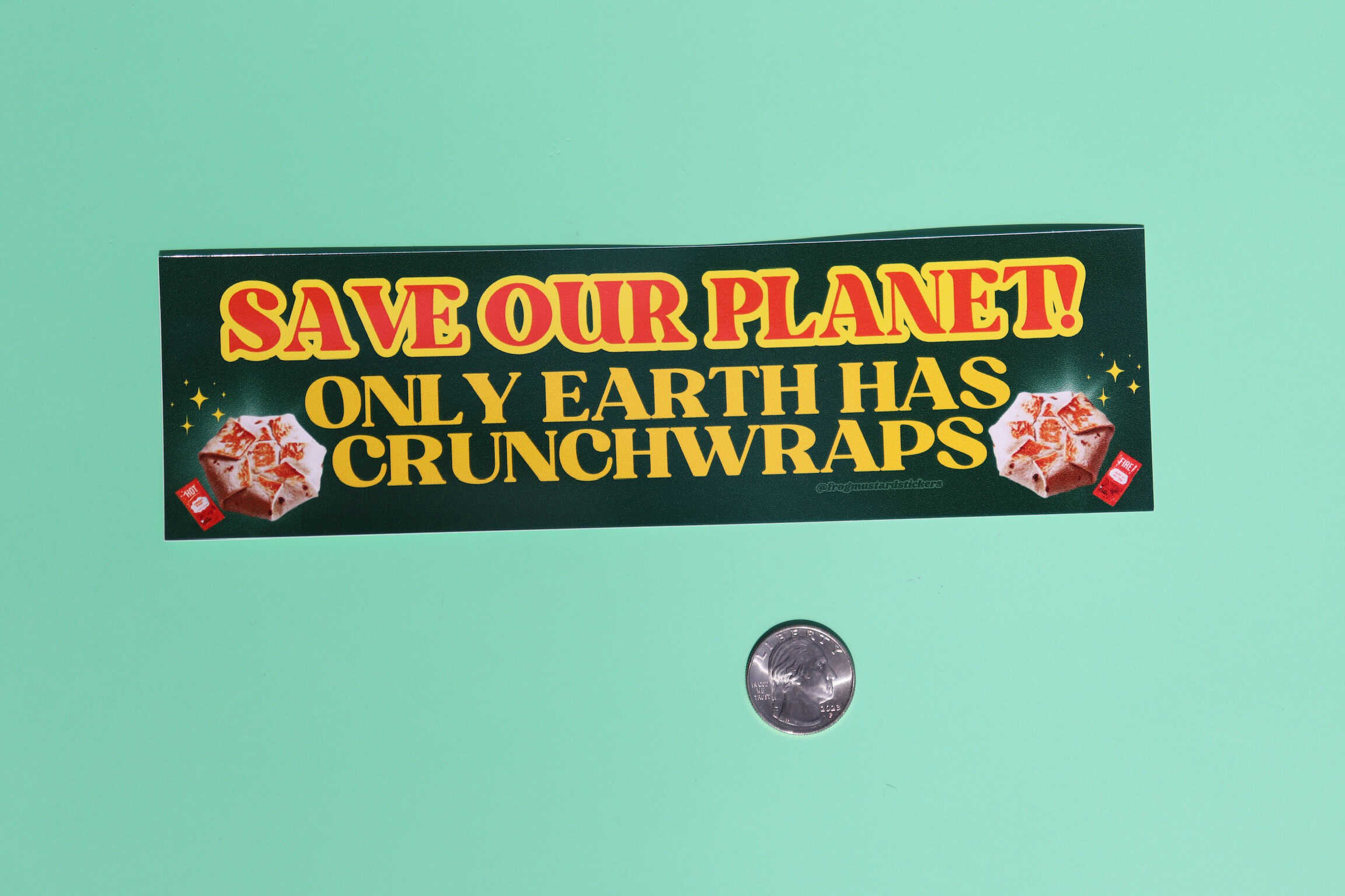 Frogmustard Bumper Sticker 8.5” x 2.5”