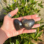 Brown Sheen Obsidian Crystal Heart