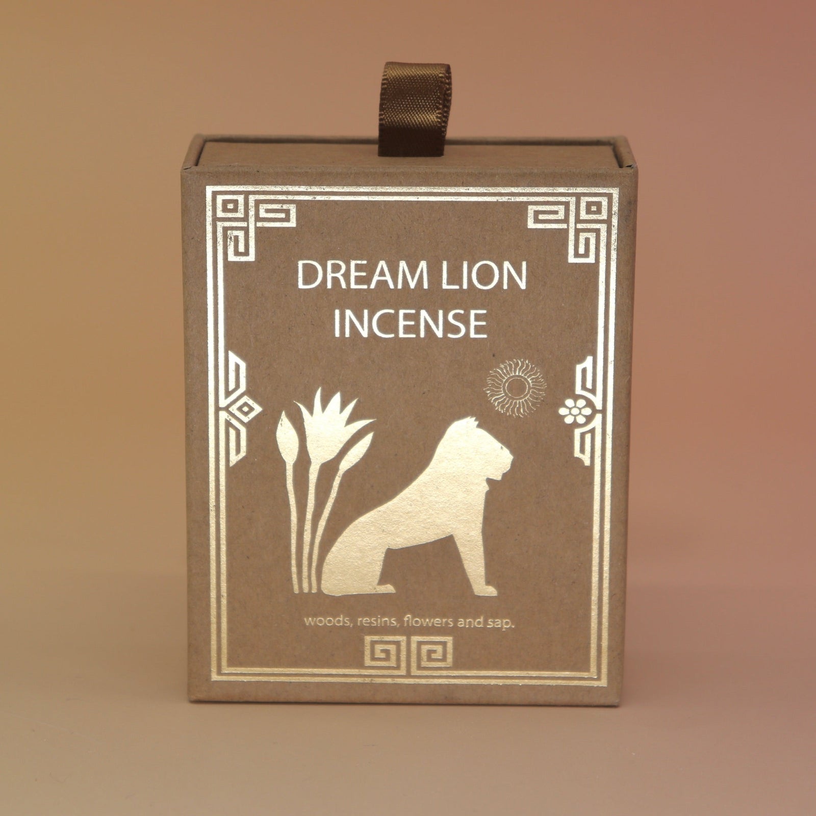 The Creative Imagination Incense Cones box on a pink and yellow background.