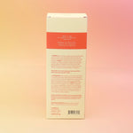 The back of the Smoked Cherry – HI-FI Reed Diffuser box on a pink and yellow background.
