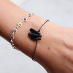 Someone wearing the Black Tourmaline Healing Adjustable Band.