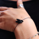 Someone wearing the Black Tourmaline Healing Adjustable Band.