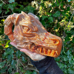 Orange Calcite Dragon Head