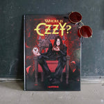 Book titled 'Where is Ozzy?' with sunglasses on a dark background