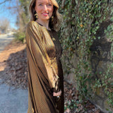 1970s Metallic Gold Batwing Caftan by Smak Parlour