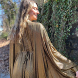 1970s Metallic Gold Batwing Caftan by Smak Parlour