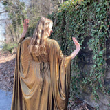 1970s Metallic Gold Batwing Caftan by Smak Parlour