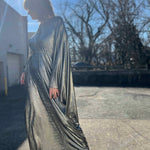 Silver Batwing Disco Caftan – 70s Glam for Any Occasion
