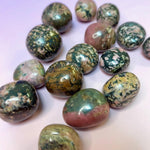 Natural Rhodonite Crystal Tumbles