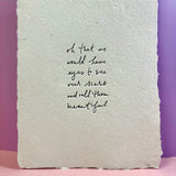 Beautiful Scars Art Print