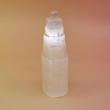 Crystal water bottle on a gradient background