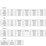 Size chart for by together midi black dress