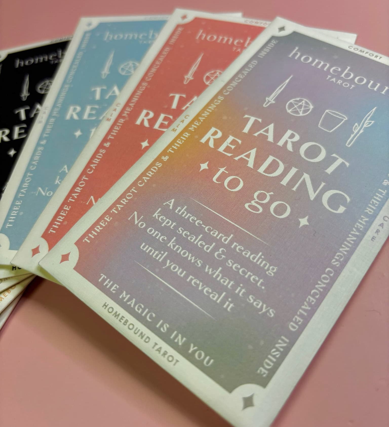 Tarot Reading to go on a pink background