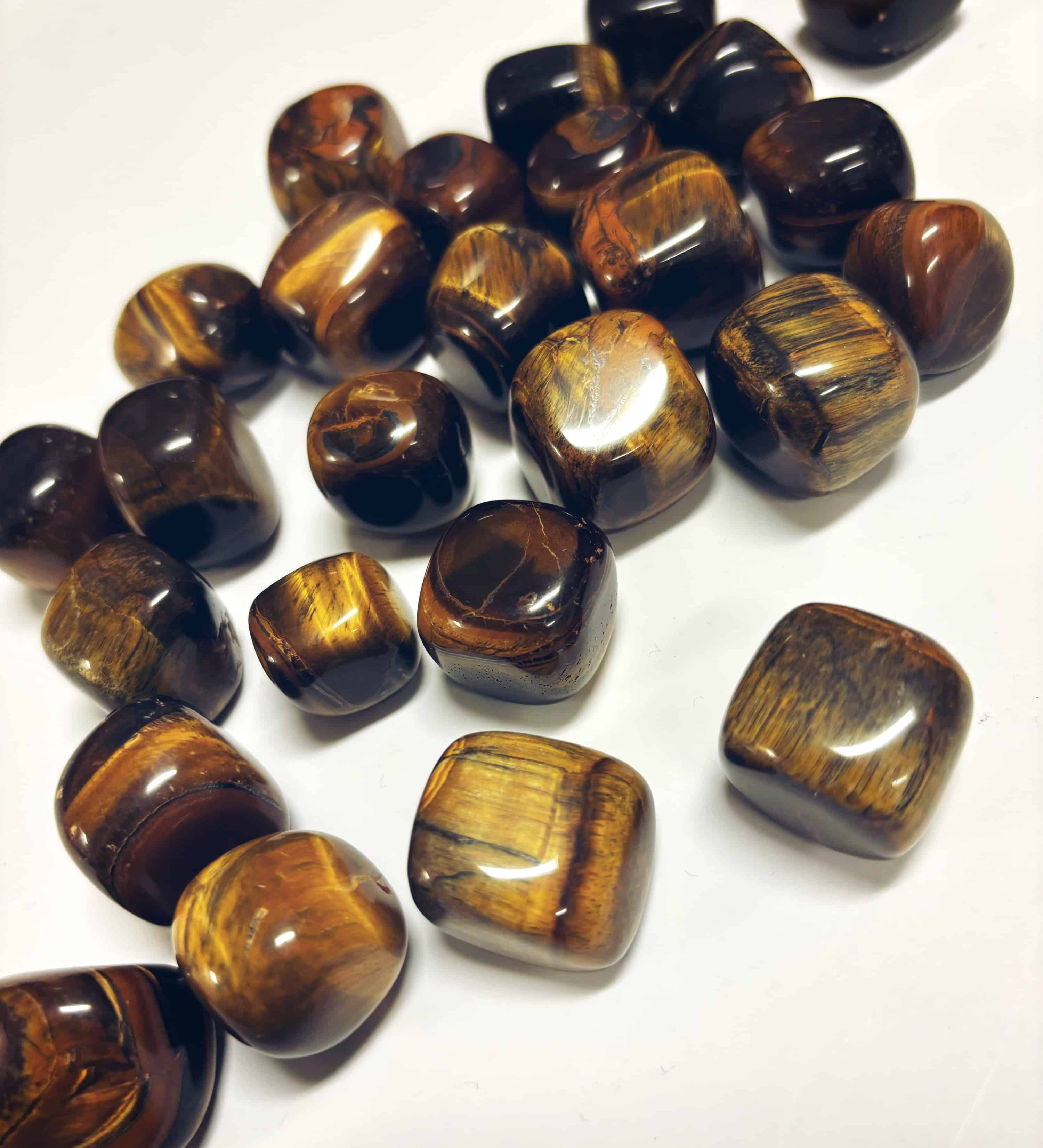Tigers Eye Crystal Tumbled Stone