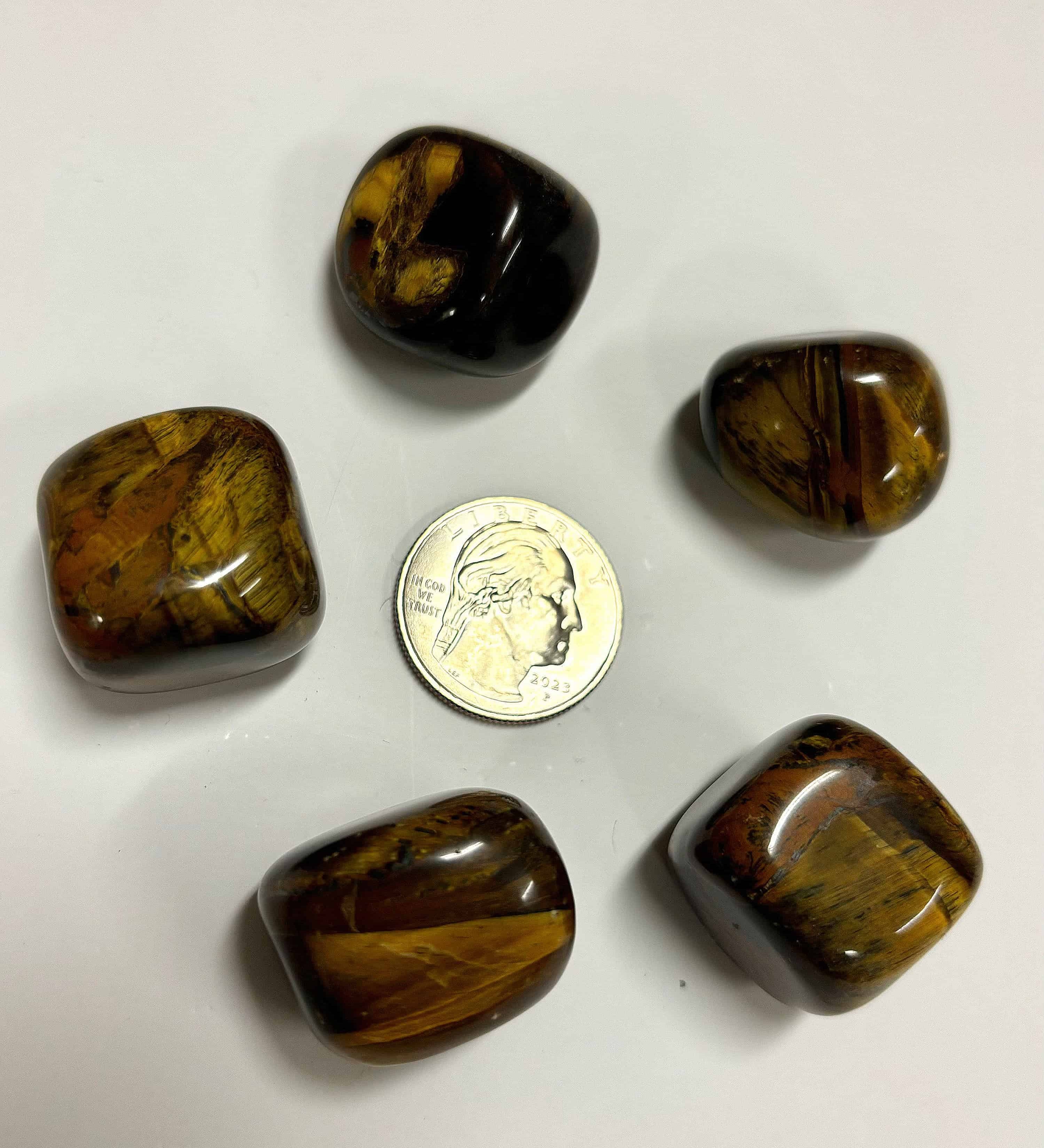 Tigers Eye Crystal Tumbled Stone