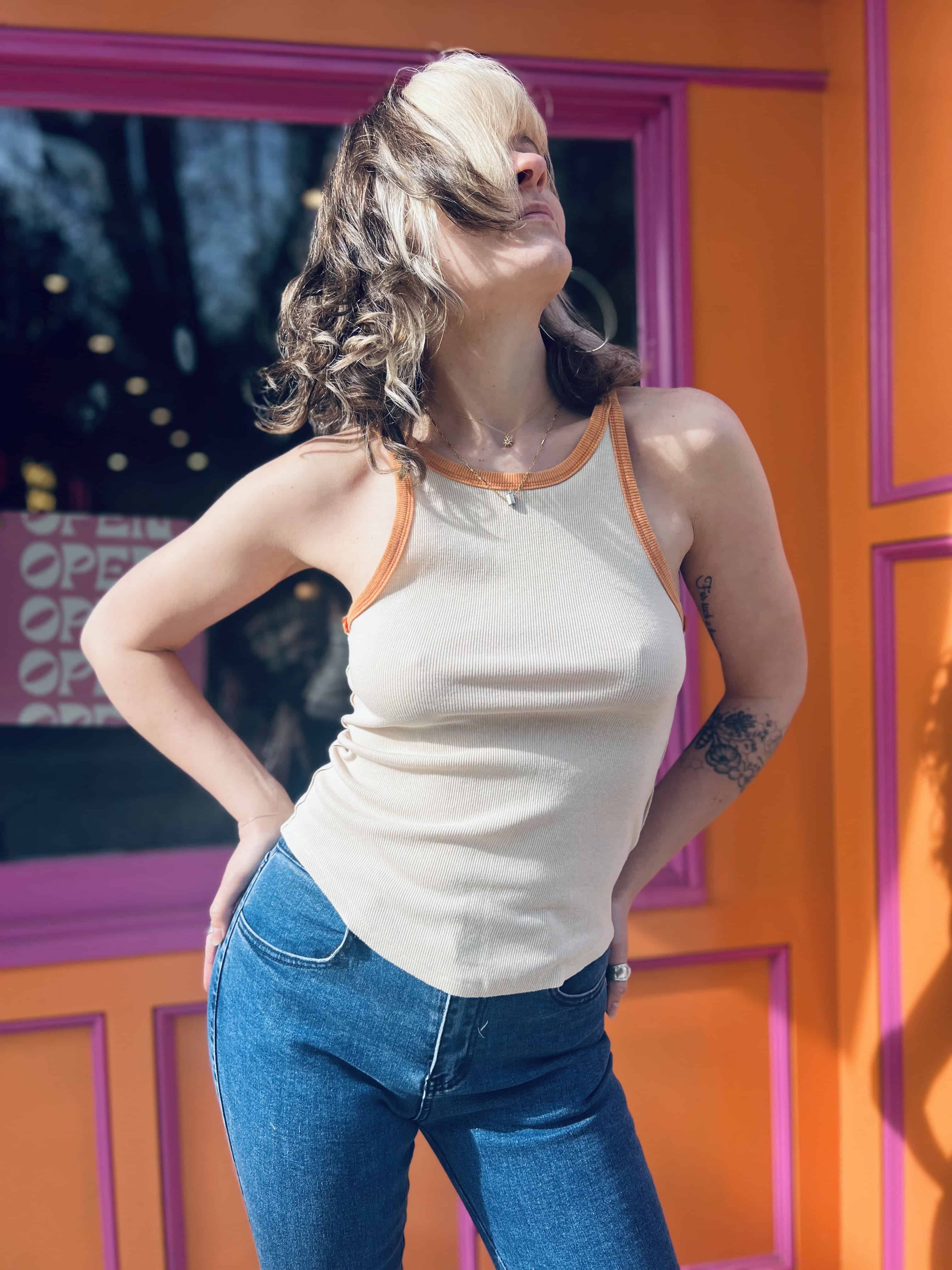 Retro Knit Tank Top