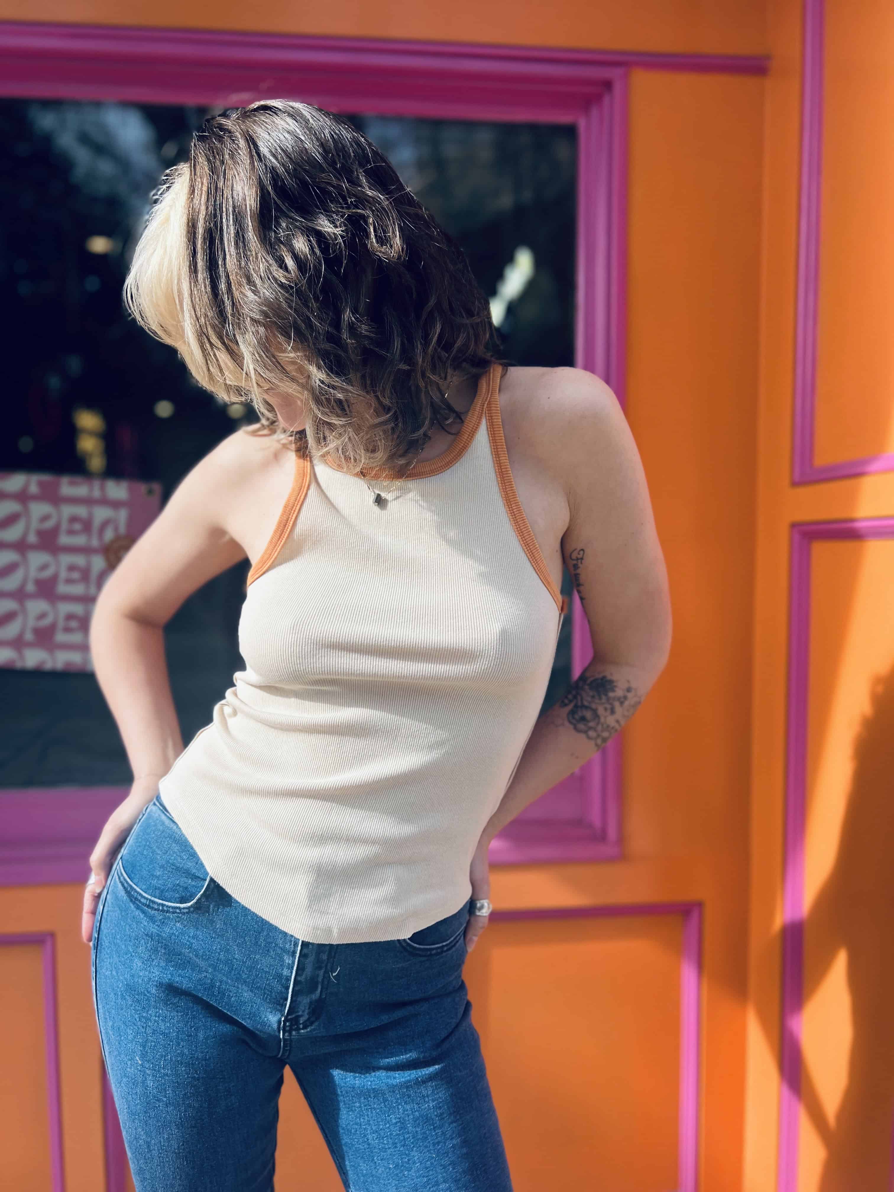 Retro Knit Tank Top