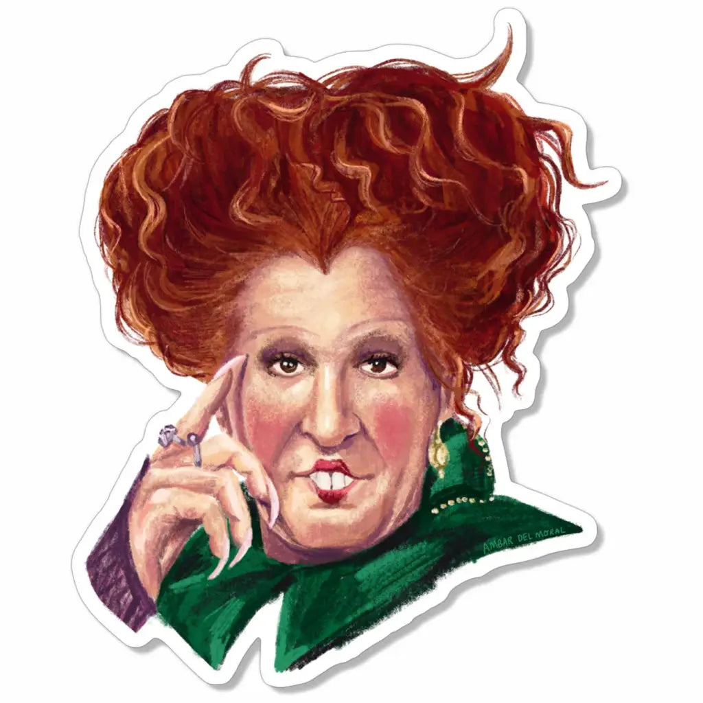 Winifred Sanderson Hocus Pocus Sticker The Boho Depot Winifred Sanderson Hocus Pocus Sticker The Boho Depot