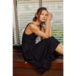 Black Midi Dress by Lara Daisy