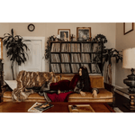 Jennafer Grace Burgundy Velvet Faux Fur Jacket