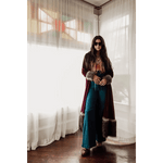 Jennafer Grace Burgundy Velvet Faux Fur Jacket